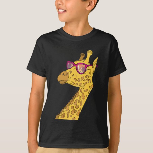 hipster giraffe T-Shirt (Front)