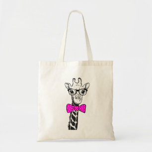 Hipster Giraffe Tote Bag