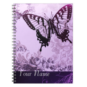 hipster girly boho chic butterfly notebook