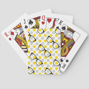 Hipster Glasses Playing Cards