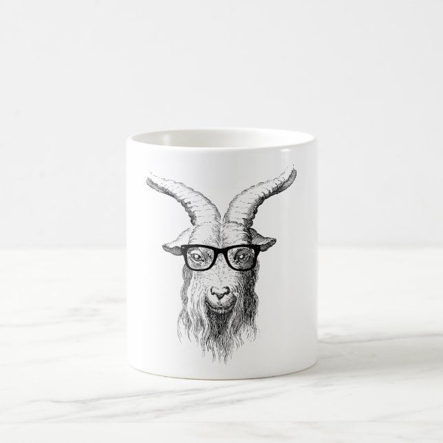 Hipster Goat Coffee Mug (Center)