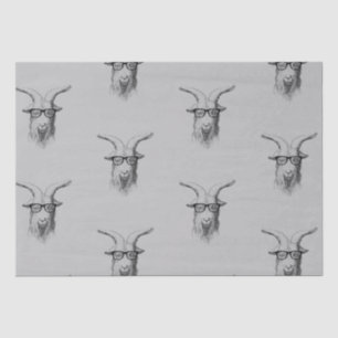 Hipster Goat Tissue Paper