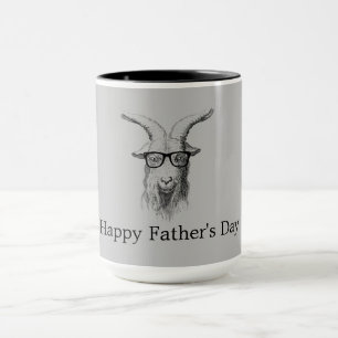 Hipster Goat With Glasses   Mug