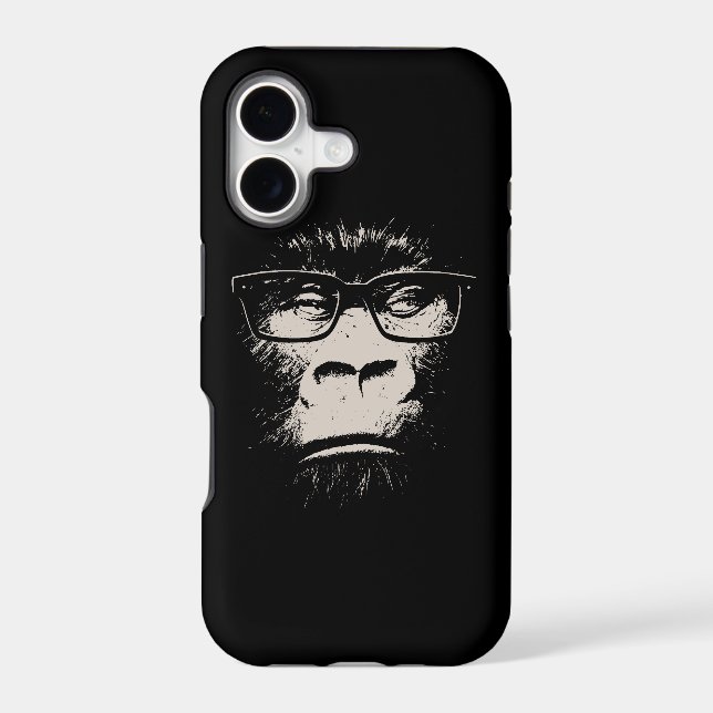 Hipster Gorilla With Glasses (Back)