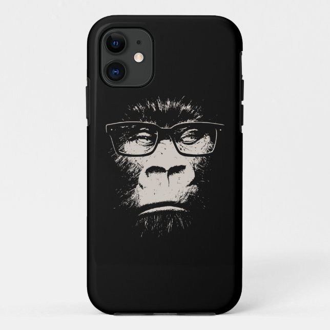 Hipster Gorilla With Glasses Case-Mate iPhone Case (Back)