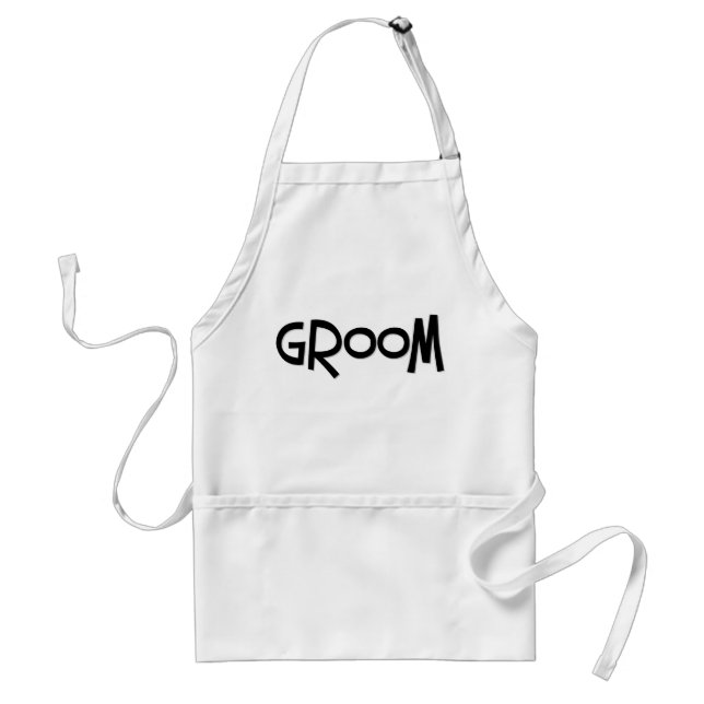 Hipster Groom Standard Apron (Front)