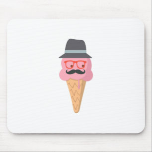 Hipster ice cream mouse mat