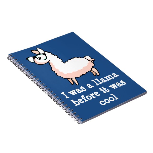 Hipster Llama Notebook (Right Side)