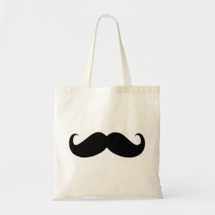 Hipster Moustache Budget Tote Bag