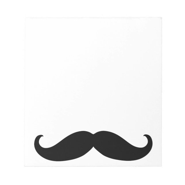 Hipster Moustache Notepad (Front)