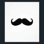 Hipster Moustache Photo Print<br><div class="desc">Black and White Rules</div>