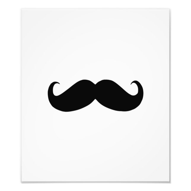 Hipster Moustache Photo Print (Front)