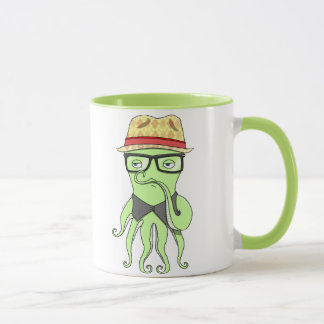 Hipster Octopus Mug