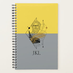 Hipster Olympic God Colorblock Monogram Planner