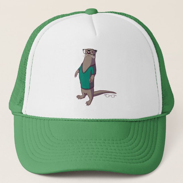 Hipster Otter Hat (without text) (Front)