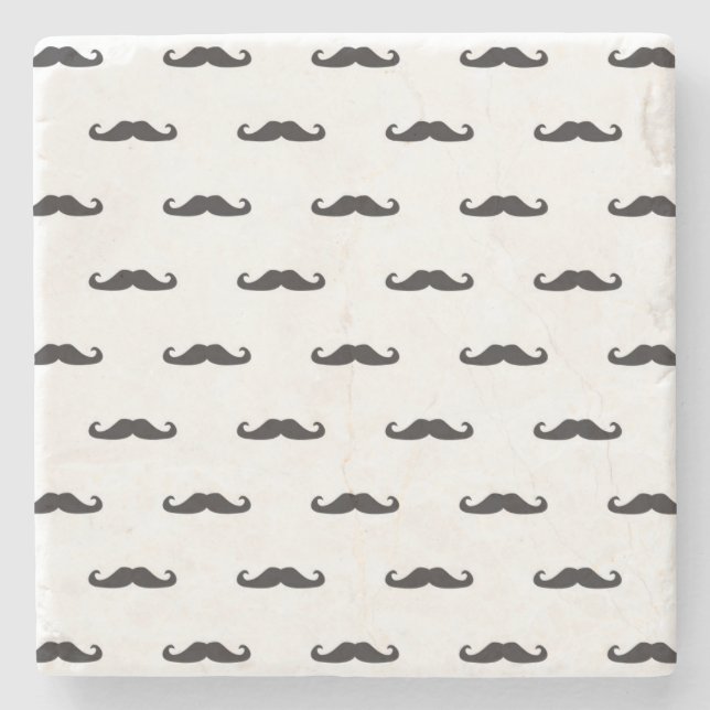 Hipster pattern stone coaster (Front)