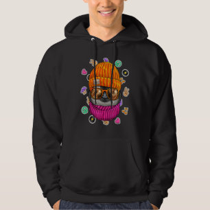 Hipster Penguin Geek Nerd Glasses Animal Love Peac Hoodie