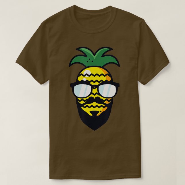 Hipster pineapple  T-Shirt (Design Front)