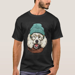 Hipster Poodle Animal Wearing Sunglasses Puppy Pet T-Shirt
