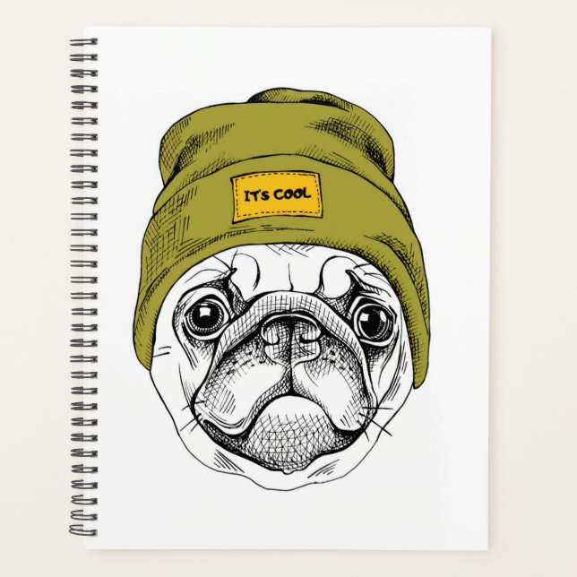 Hipster Pug | It's Cool Planner (Front)