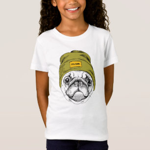Hipster Pug It's Cool T-Shirt