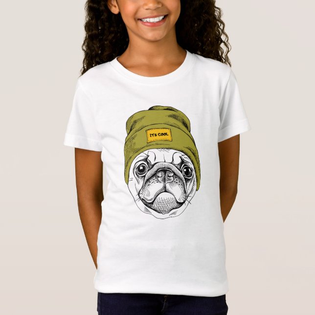 Hipster Pug | It's Cool T-Shirt (Front)