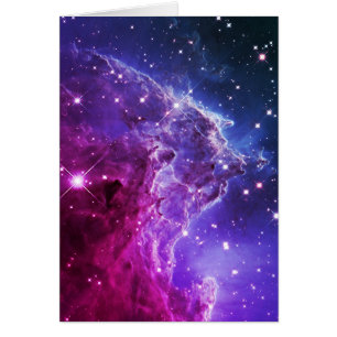 Hipster Purple Ombre Monkey Head Nebula