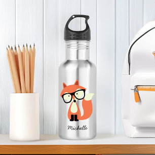 Hipster Red Fox  532 Ml Water Bottle