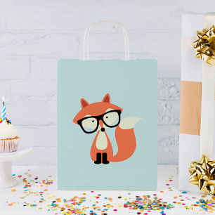 Hipster Red Fox Small Gift Bag
