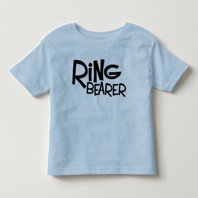 Hipster Ring Bearer Toddler T-Shirt (Front)