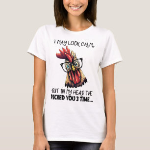 Hipster Rooster Funny Saying T-Shirt