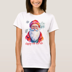 Hipster Santa Claus T-Shirt