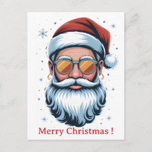 Hipster Santa  Postcard