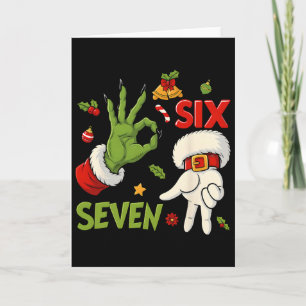 Hipster Santa With Sungles Santa Claus Retro Chris Card