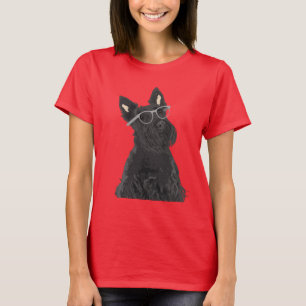 Hipster Scottish Terrier T-Shirt for Dog Lovers