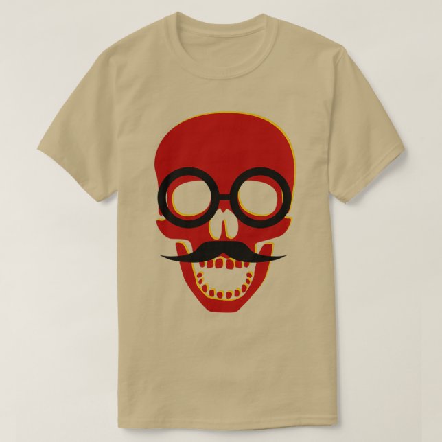 Hipster Skull 1 T-Shirt (Design Front)