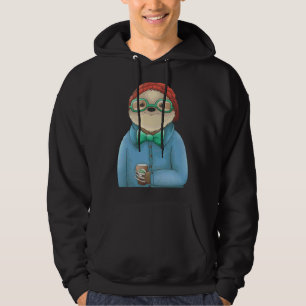 Hipster Sloth Hoodie