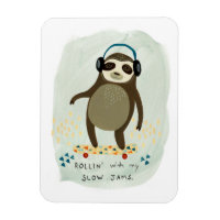 Hipster Sloth | Rollin' With My Slow Jams