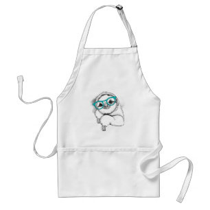 Hipster Sloth Standard Apron