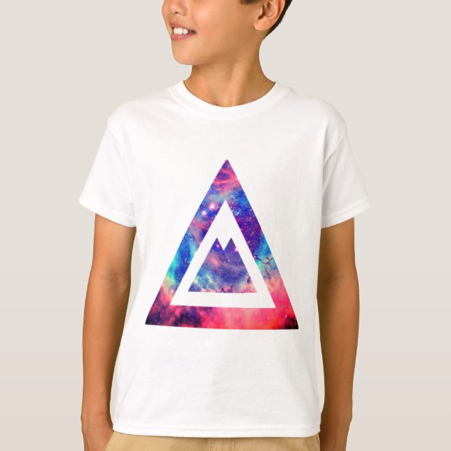 Hipster space triangle T-Shirt (Front)