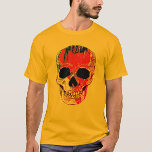 Hipster Spooky Bloody Skull  Halloween Shirt