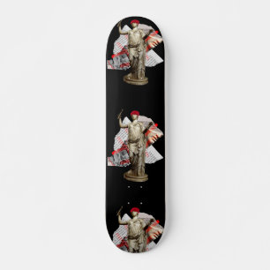 Hipster Statue Skateboard 