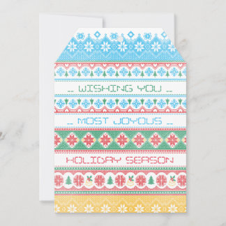 Hipster Stitch Holiday Card