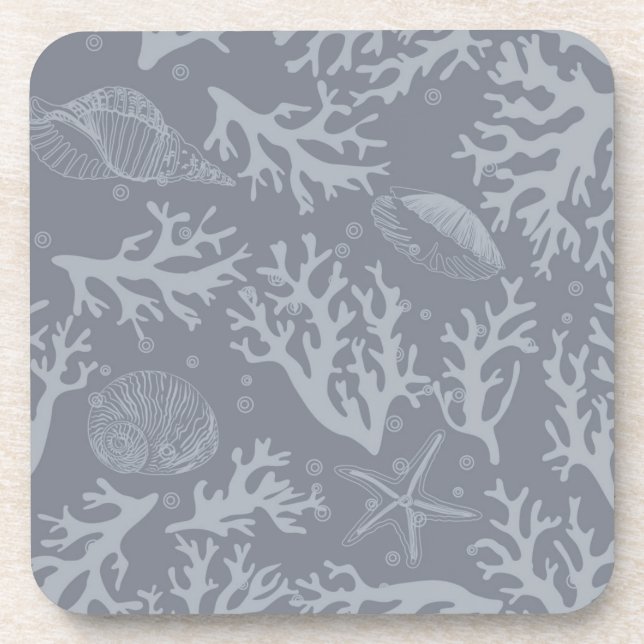 Hipster Style Coral Reef Coaster (Front)