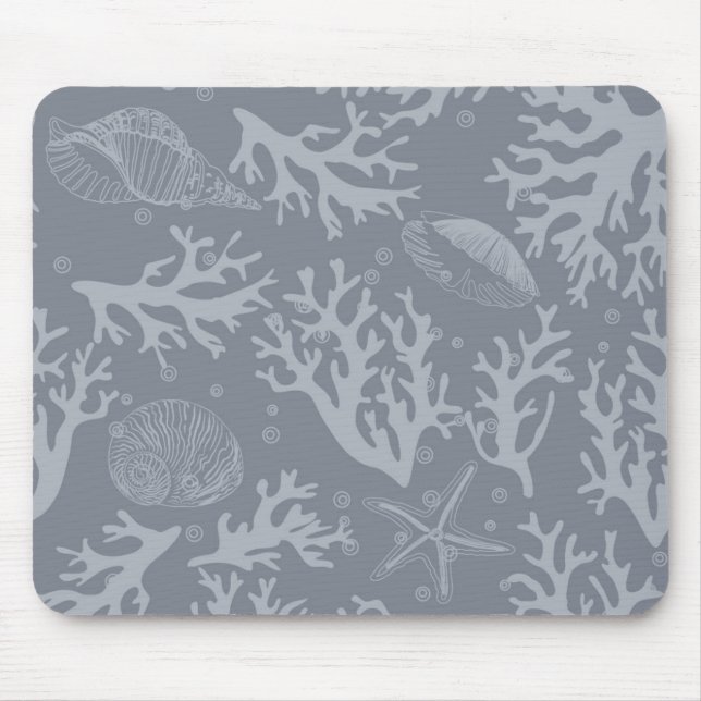Hipster Style Coral Reef Mouse Mat (Front)