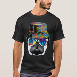 Hipster summer pug T-Shirt