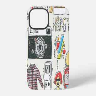 Hipster swag: hand-drawn doodle set iPhone 12 case