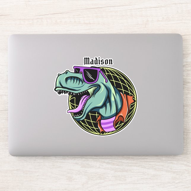 Hipster T-Rex custom name (Computer)