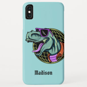 Hipster T-Rex custom name & colour phone cases