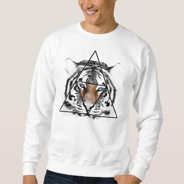Hipster Tiger Sweatshirt (Front)